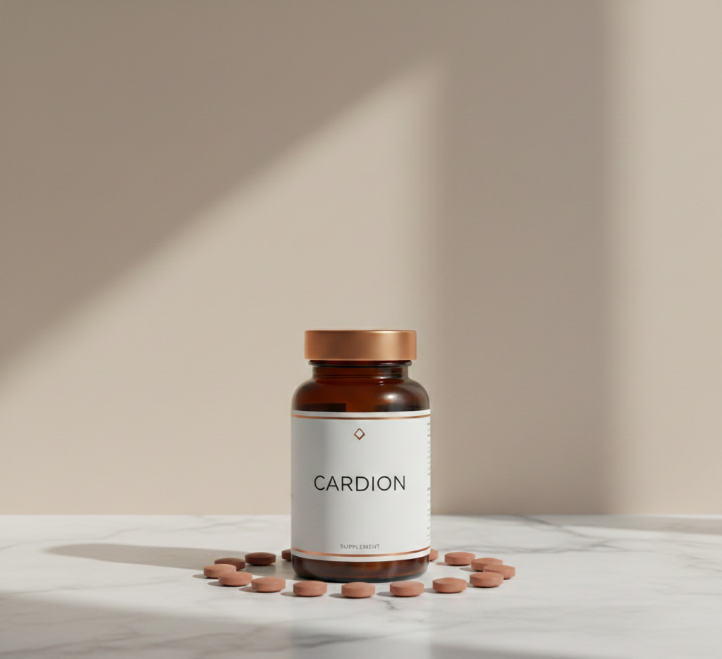Упаковка Cardion - натуральний засіб для підтримки здоров'я серцево-судинної системи та нормального артеріального тиску, 60 капсул в упаковці